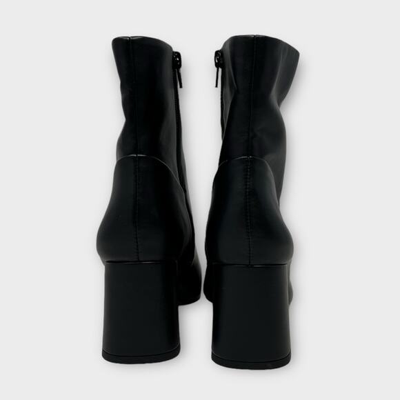 Nordstrom Rack Naja Faux Leather Ankle Bootie Size 7 - Picture 3 of 7